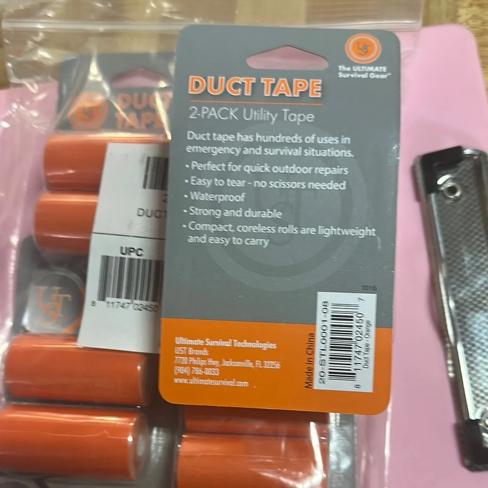 Bright Orange Duct Tape for Office Shipping Supplies - Picture 5 of 5